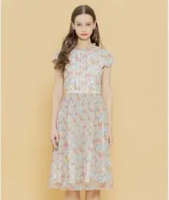【新品】TOCCA　LIBERTYコラボ　KARENA 　ドレス　サイズ6 LIBERTY社オリジナルプリント柄】【洗える】UNDER THE SEA