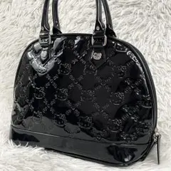 極美品 アナスイ エナメル バタフライ トートバッグ 肩掛け 大容量 