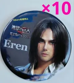 進撃の巨人　エレン　缶バッジ　10点　富士急ハイランド　限定　エレン・イェーガー