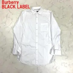 A7260 バーバリーブラックレーベル 長袖シャツ 綿 チェック 白 39