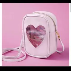 マイメロディ&クロミ　ハートクリアポシェット