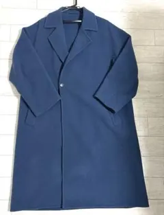 アダムエロペ adam et rope カシミヤ ロングコート ブルー