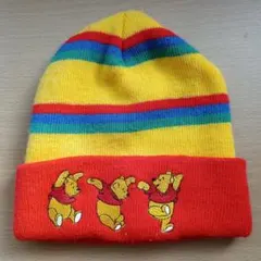 くまのプーさん　ニット帽子