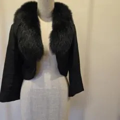 グレースコンチネンタル　フアー付きボレロジャケット