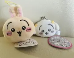 ちいかわ ねそべりマスコット　ミニがまぐち～リボン～　♡うさぎセット