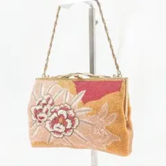 Hashimoto はしもと　総ビーズ　ビジュー　カラーストーン　クラッチバッグ Hashimoto はしもと 総ビーズ ビジュー カラーストーン クラッチバッグ