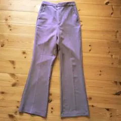 GU パープル フレアパンツ Sサイズ