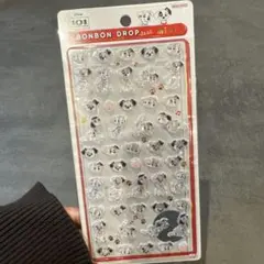 正規品　ボンボンドロップシールミニ　101匹わんちゃん