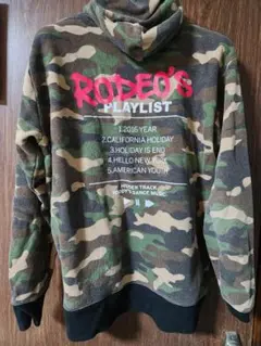 迷彩柄パーカー RODEO'S PLAYLIST