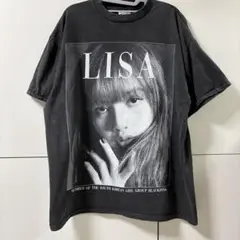 Blackpink Lisa リサ ブラックピンクヴィンテージ風Tシャツ 古着