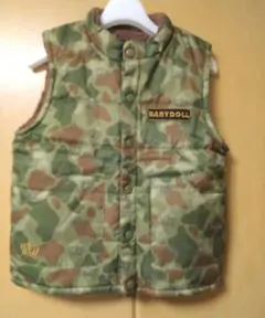 BABYDOLL 迷彩リバーシブルダウンベスト 140cm