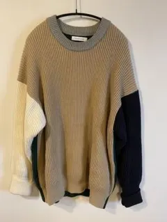 【FREAK'S STORE】 リブ編みセーター