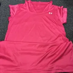 アンダーアーマー　ランニングTシャツ　ピンク　半袖