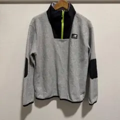 New Balance フリースジャケット Mグレー/ブラック