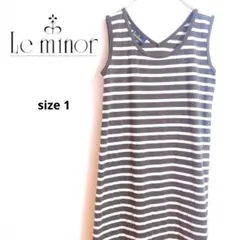 Le minor ルミノア レディース ボーダーワンピ* ロングワンピ*のサムネイル