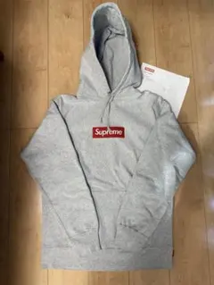 Supreme ボックスロゴ パーカー ヘザーグレー