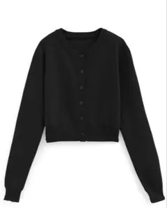 ショート丈ニットカーディガン【GRL】[an1509]