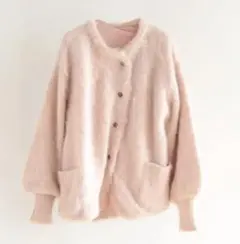 searoomlynn Blendカラーモヘヤニットジャケット　ピンク