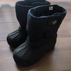 キッズブーツ 15cm 黒ネイビー