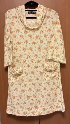 ぱる様専用Chi-na フラワープリント フード付きルームウェア　タオル生地