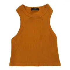 Bershka マスタード リブ タンクトップのサムネイル