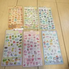 BONBON DROP ネコ、パン、うさぎ他 キャラクターシール 6シートセット