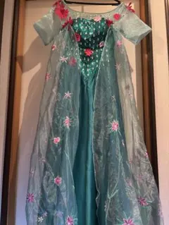 アナと雪の女王 エルサ サプライズドレス マント ドレス2点 髪飾りセット