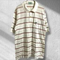 クロコダイル 半袖 ポロシャツ ボーダー柄 ゴルフ クールビズ アウトレット
