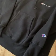 Champion USA製　リバースウィーブ　スウェットパーカーブラック赤タグ