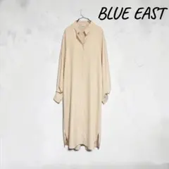 BLUE EAST シャツワンピース ロングワンピース ベージュ BL ゆったりのサムネイル