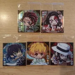 鬼滅の刃 ディフォルメシールウエハース4 其ノ四 5枚 ノーマル