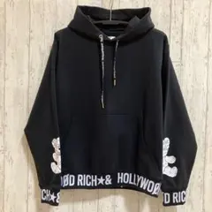 ハリウッドリッチ　ジャガードリブプルパーカー