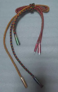 【ハンドメイド】帯飾り 浴衣・着物用 金糸入り組紐細工 和装小物 飾り紐