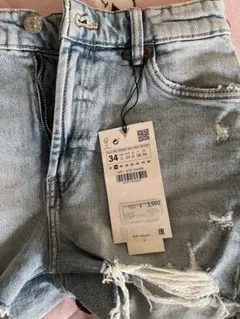 ZARA ショートパンツ 34 ダメージ加工