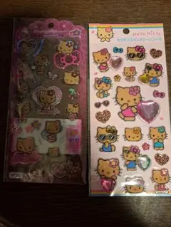 キティ　シール　サンリオ　日焼け　ドロップジュエリー　ギャル