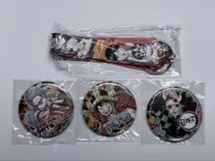 ジャンプビクトリーカーニバル 缶バッジ ネックストラップ 4点セット