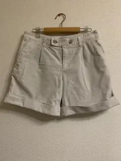 UNIQLO コーデュロイアイボリーショートパンツ　W64
