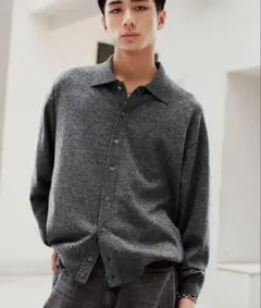 WYM T/C CREW COMPACT CARDIGAN グレー M タグ付 - メルカリ
