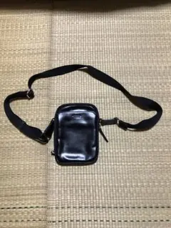 ブラック ショルダーバッグ 合成皮革