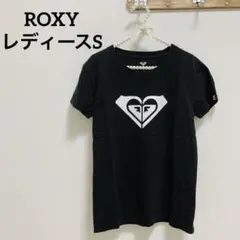 ROXY 半袖 Tシャツ 黒 ハートプリント　S