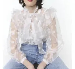 新作商品】 ROSY LUCE PETIT BLOOM SHEER TOPS - メルカリ