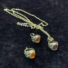 希少 90's カレッジリング ネックレストップ 3点セット(バラ売り不可)のサムネイル