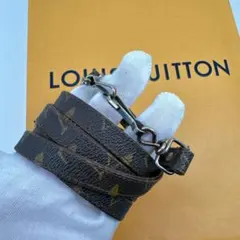 ルイヴィトン　モノグラム　ショルダーストラップ　細め　ロゴ刻印ボタン