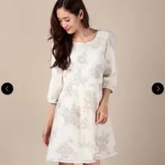 ミッシュマッシュ メッシュフラワーワンピース