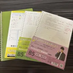 B5 ルーズリーフ ルーズリーフバインダー 4点セット まとめ売り