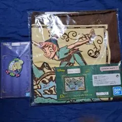 Disney一番くじD賞ピーターパンタオル、G賞ラバー＆アリエル缶ミラーセット♡