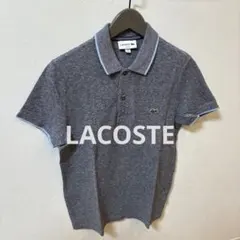 05M992◯ LACOSTE ティップライン 鹿の子 半袖ポロシャツ 春夏 M 