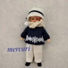 ✩リジードール用　雪の降る日のお洋服セット