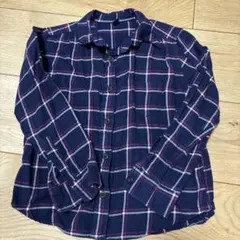 UNIQLO チェック柄 長袖シャツ 110