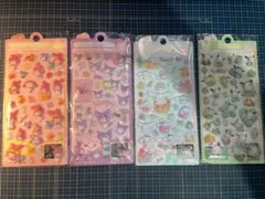 ボンボンドロップシール ４枚セット（マイメロディ・クロミ・シナモンロール他）